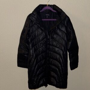 Lands' End Black Puffer Jacket